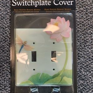 Ibis and Orchid Dragonfly & Waterlily double switch plate cover new in package